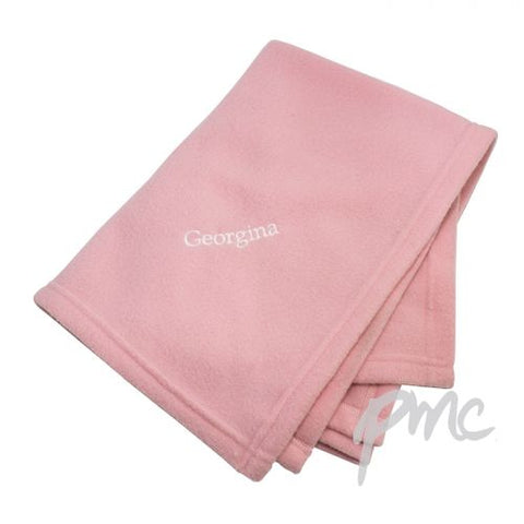 Personalised Pink Baby Blanket