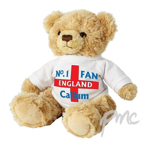 Personalised No1 England Fan Message Bear