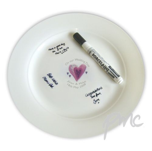 Personalised Hearts Message Plate