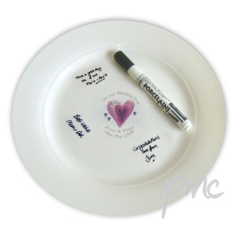 Personalised Hearts Message Plate