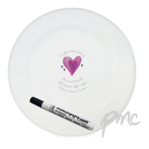 Personalised Anniversary Message Plate