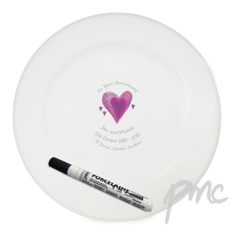 Personalised Anniversary Message Plate