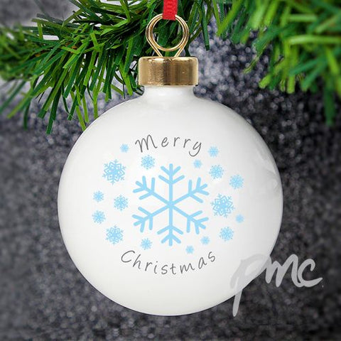 Personalised Snowflakes Bauble