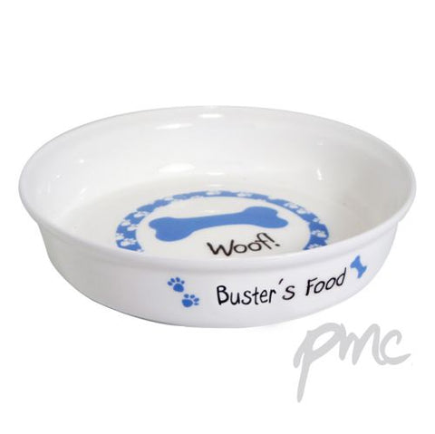 Personalised Blue Dog Bowl