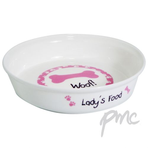 Personalised Pink Dog Bowl