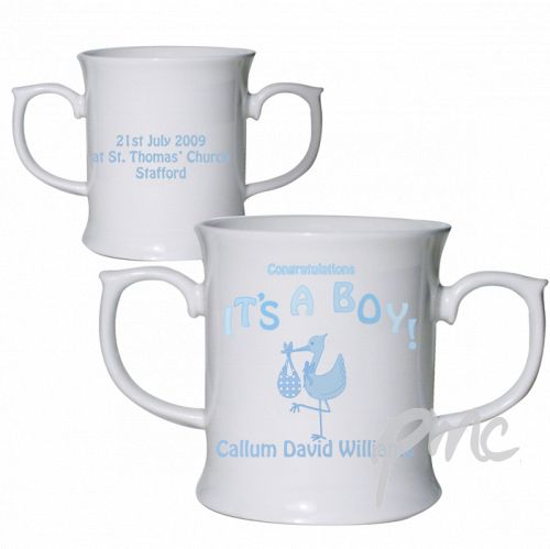 Personalised Stork It's a Boy Loving Mug