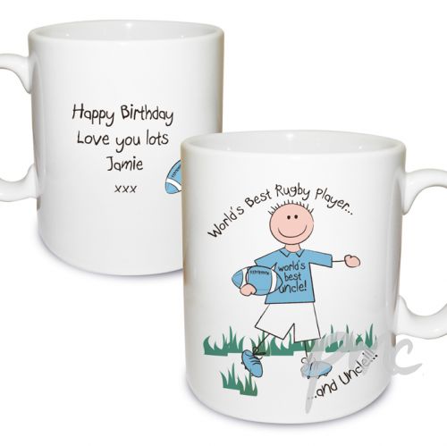 Personalised Worlds Best Rugby Player Mug