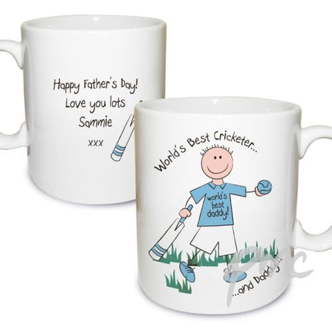 Personalised Worlds Best Cricketer Mug