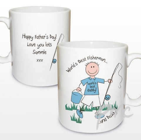 Personalised Worlds Best Fisherman Mug