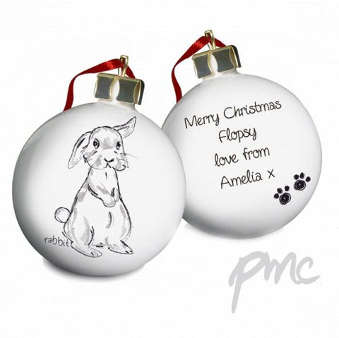 Personalised Bunny Bauble