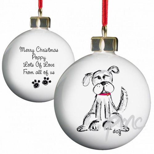 Personalised Dog Bauble