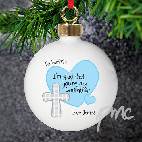 Personalised Godfather Bauble