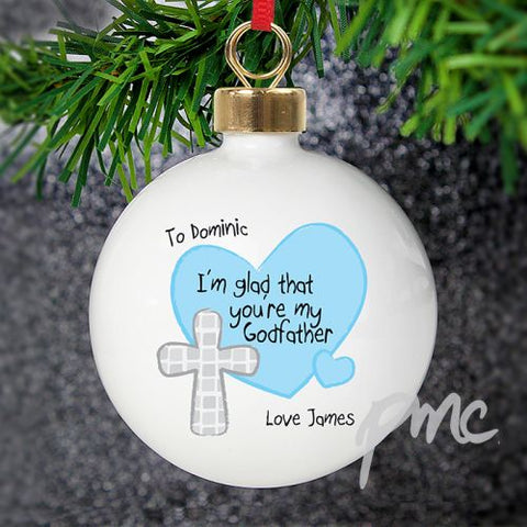Personalised Godfather Bauble