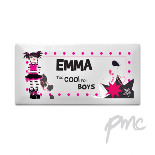 Personalised Too Cool Girl Door Plaque