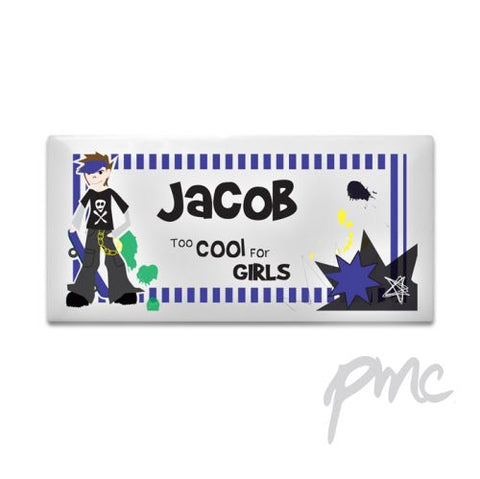 Personalised Too Cool Boys Door Plaque
