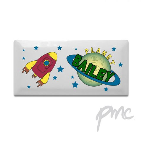 Personalised Space Door Plaque