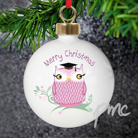 Personalised Miss Owl Bauble