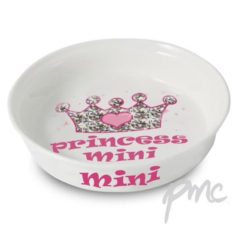 Personalised Bling Princess Pet Bowl