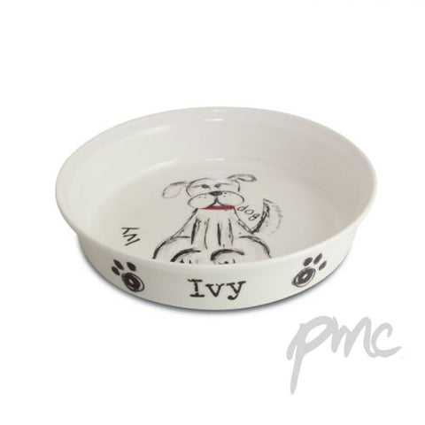 Personalised Scribble Dog Bowl