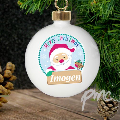 Personalised Santa Bauble