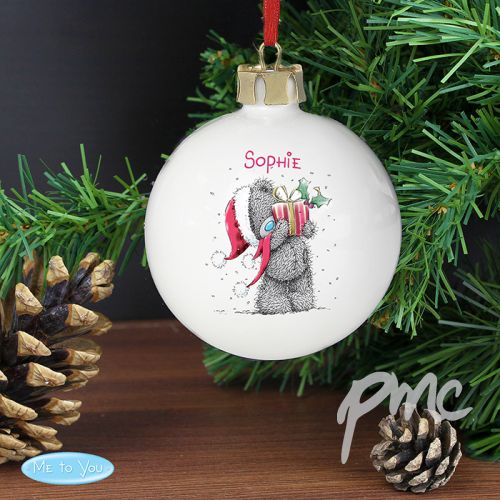 Personalised Me To You Christmas Bauble