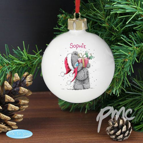 Personalised Me To You Christmas Bauble