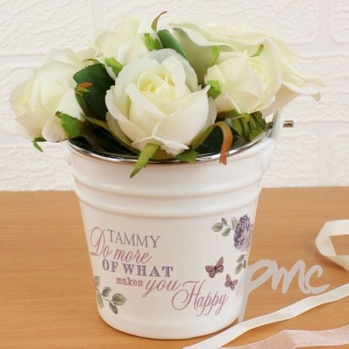 Personalised Secret Garden Porcelain Bucket