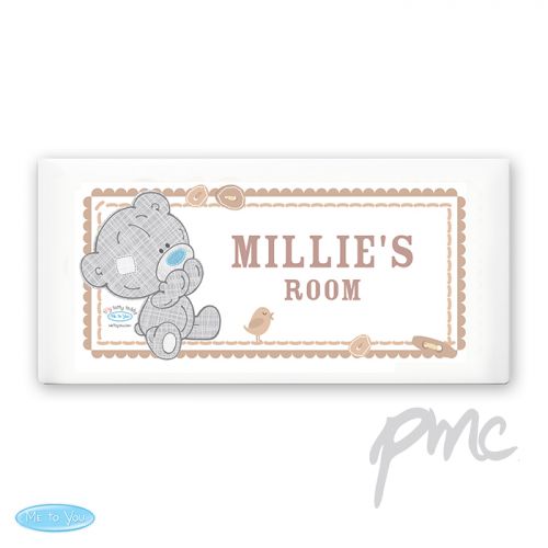 Personalised Tiny Tatty Teddy Door Plaque