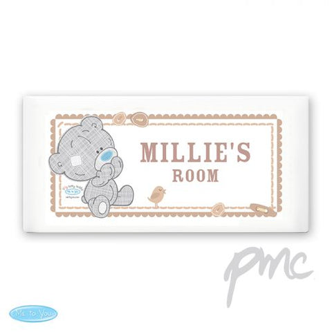 Personalised Tiny Tatty Teddy Door Plaque