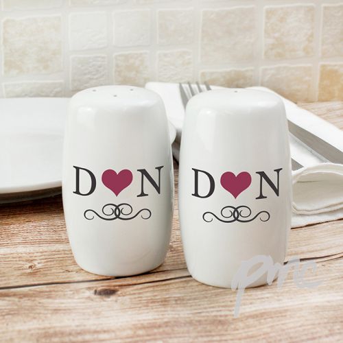 Personalised Initials Salt and Pepper Set