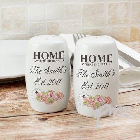 Personalised Shabby Chic Salt and Pepper Set
