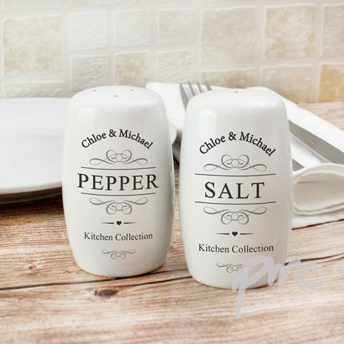 Personalised Salt and Pepper Pots