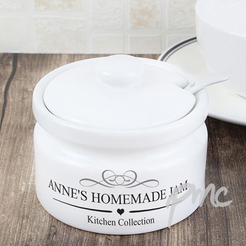 Personalised Decorative Jam/Sugar Pot