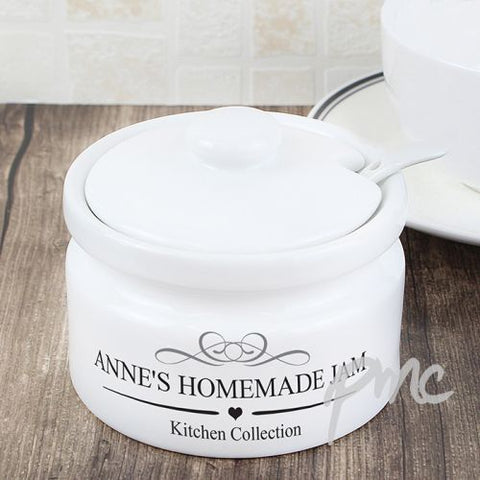 Personalised Decorative Jam/Sugar Pot
