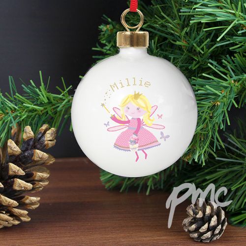 Personalised Christmas Fairy Bauble