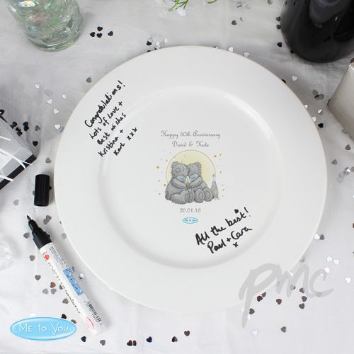 Personalised Me To You Gold Stars Message Plate & Pen