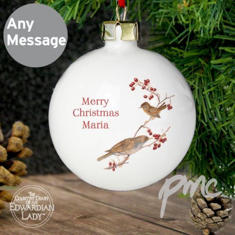 Personalised Country Diary Midwinter Bauble