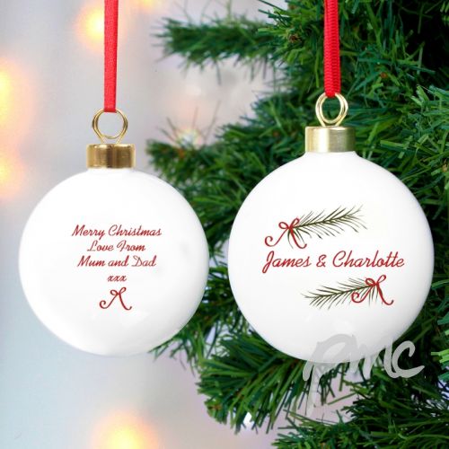Personalised Seasonal Sprig Bauble
