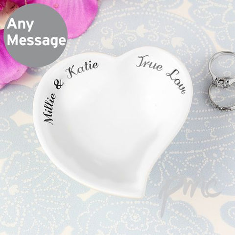 Personalised Free Text Ceramic Ring Dish