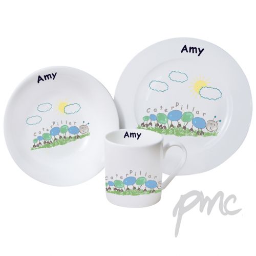 Personalised Caterpillar Breakfast Set