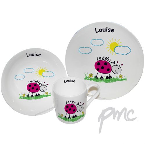 Personalised Ladybird Breakfast Set