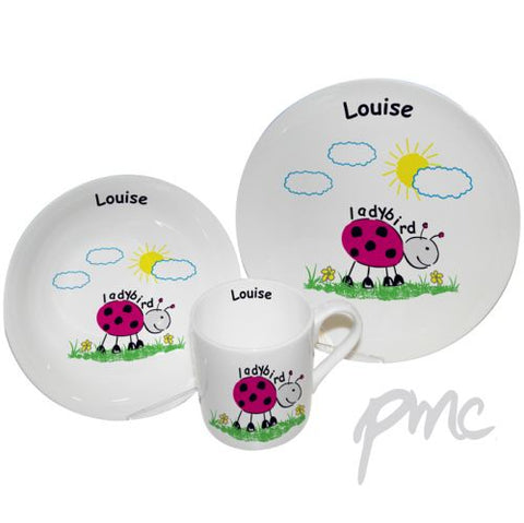 Personalised Ladybird Breakfast Set