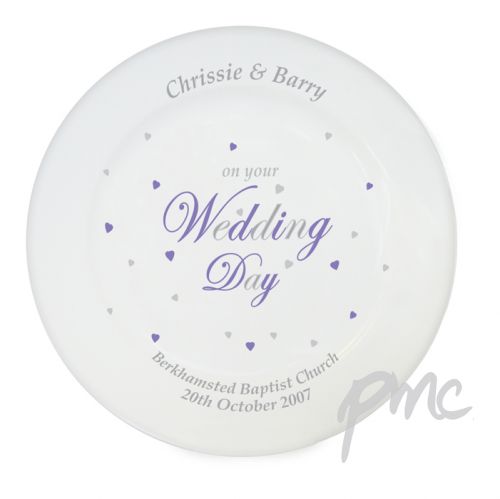 Personalised Wedding Day Plate