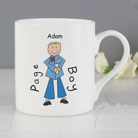 Personalised Pageboy Character Mug