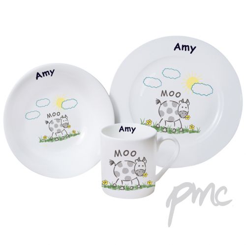 Personalised Moo Breakfast Set