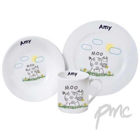 Personalised Moo Breakfast Set