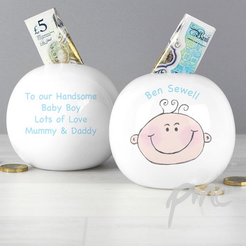 Personalised Baby Boy Money Box