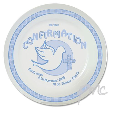 Personalised Blue Confirmation Plate