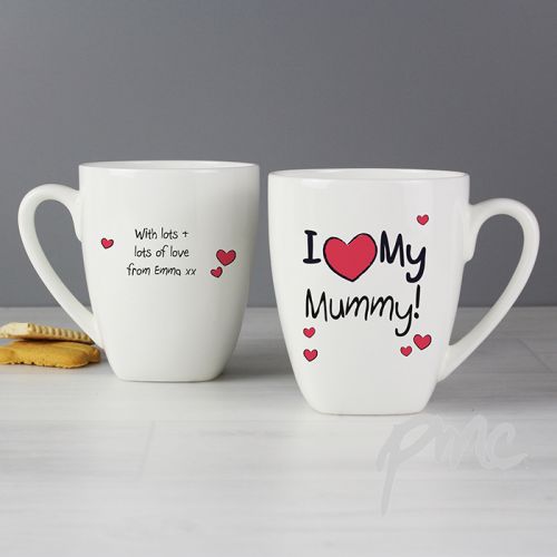 Personalised I Heart Latte Mug