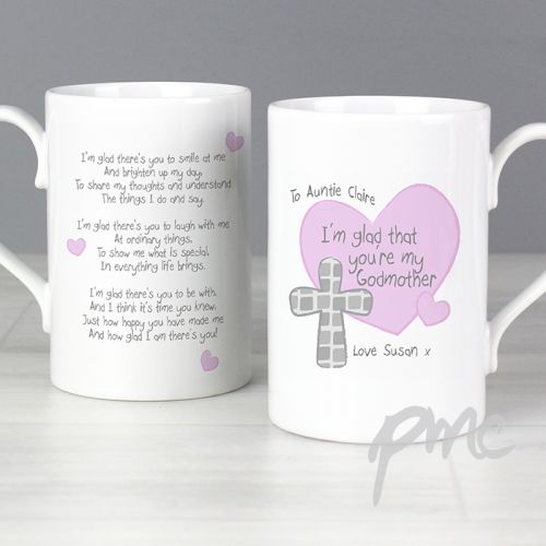Personalised Godmother Slim Mug
